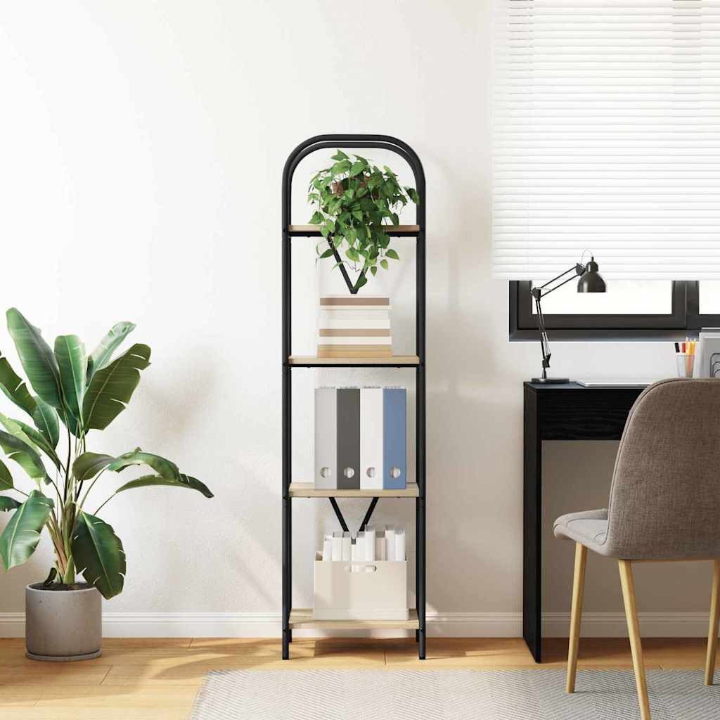 vidaXL Bücherregal Bücherregal Sonoma-Eiche 40 x 30 x 146 cm Holzwerkstoff, 1-tlg.