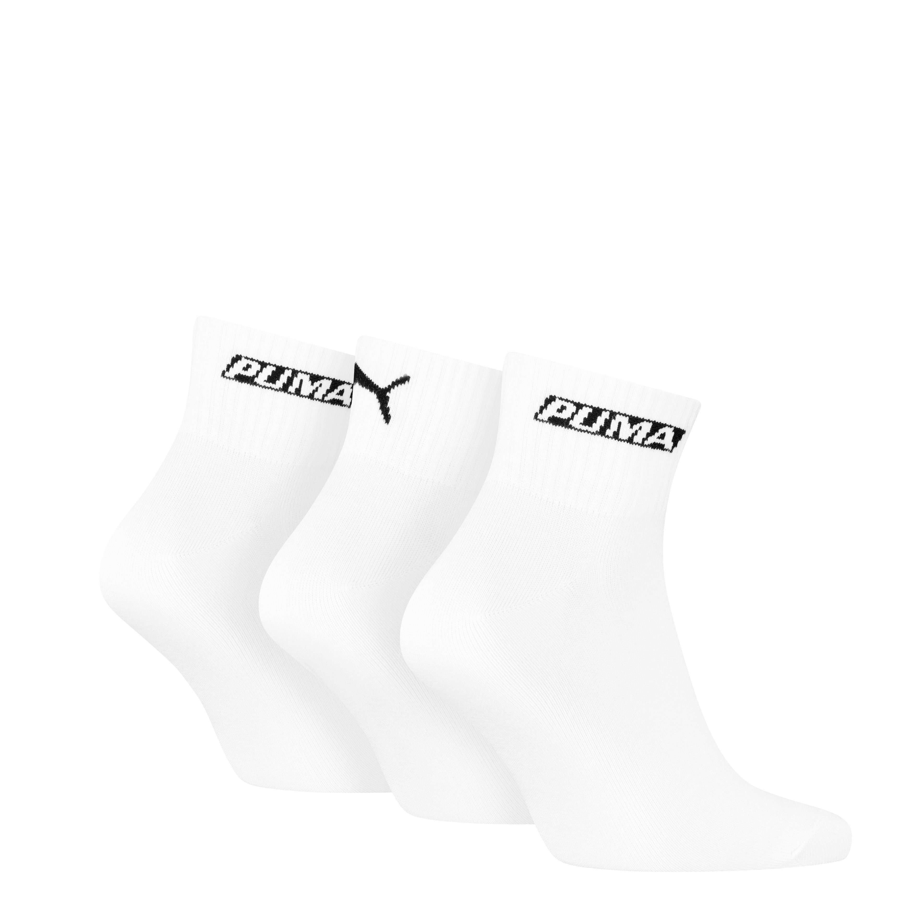 PUMA Kurzsocken PUMA UNISEX LOGO STACKING QUARTER (3 Paar)