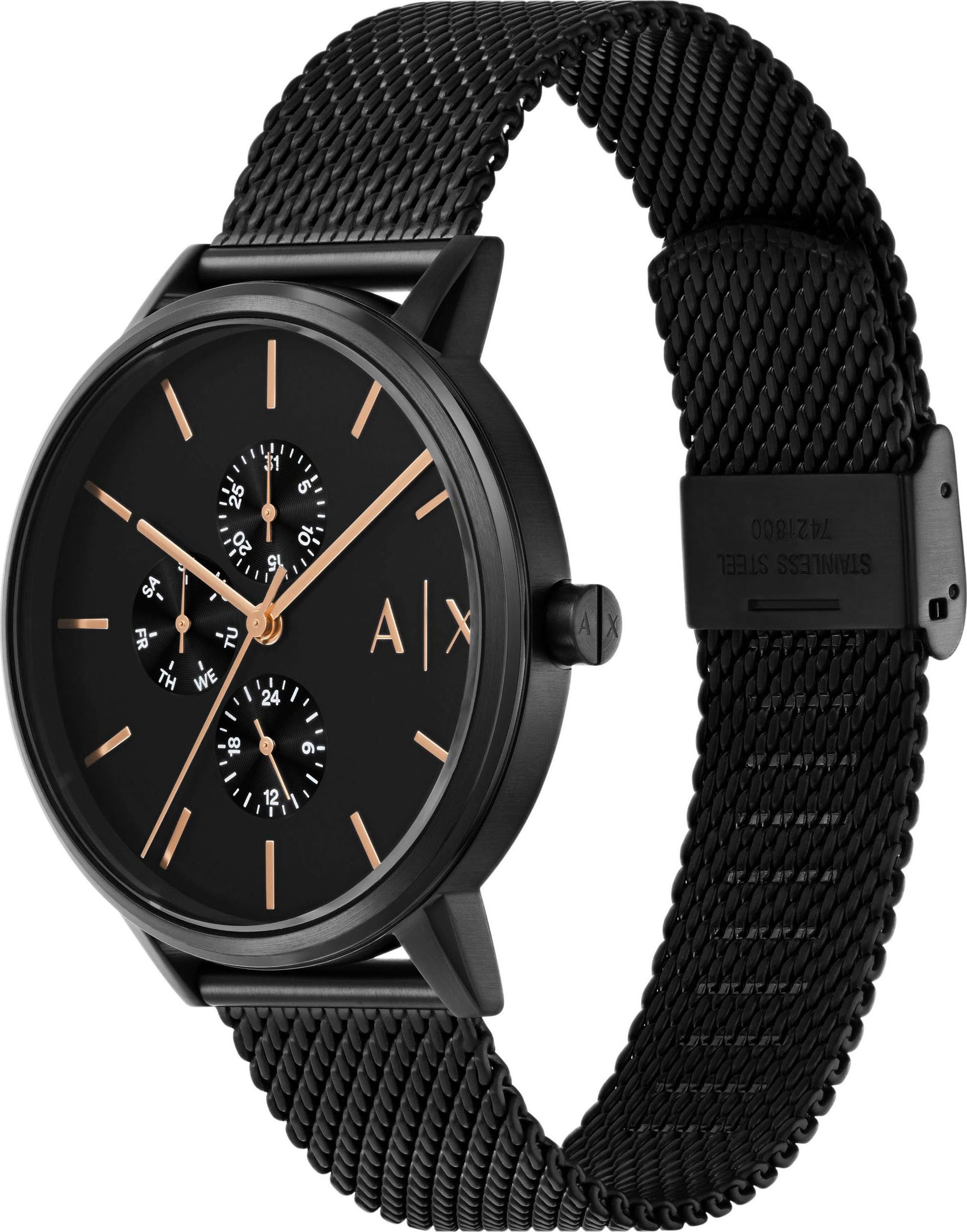 ARMANI EXCHANGE Multifunktionsuhr, (Set,...