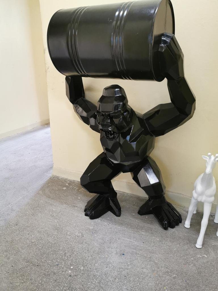 Figuren Deko Figur Designer Dekoration Gorilla Statue Statuen JVmoebel Gartenfigur, Moderne