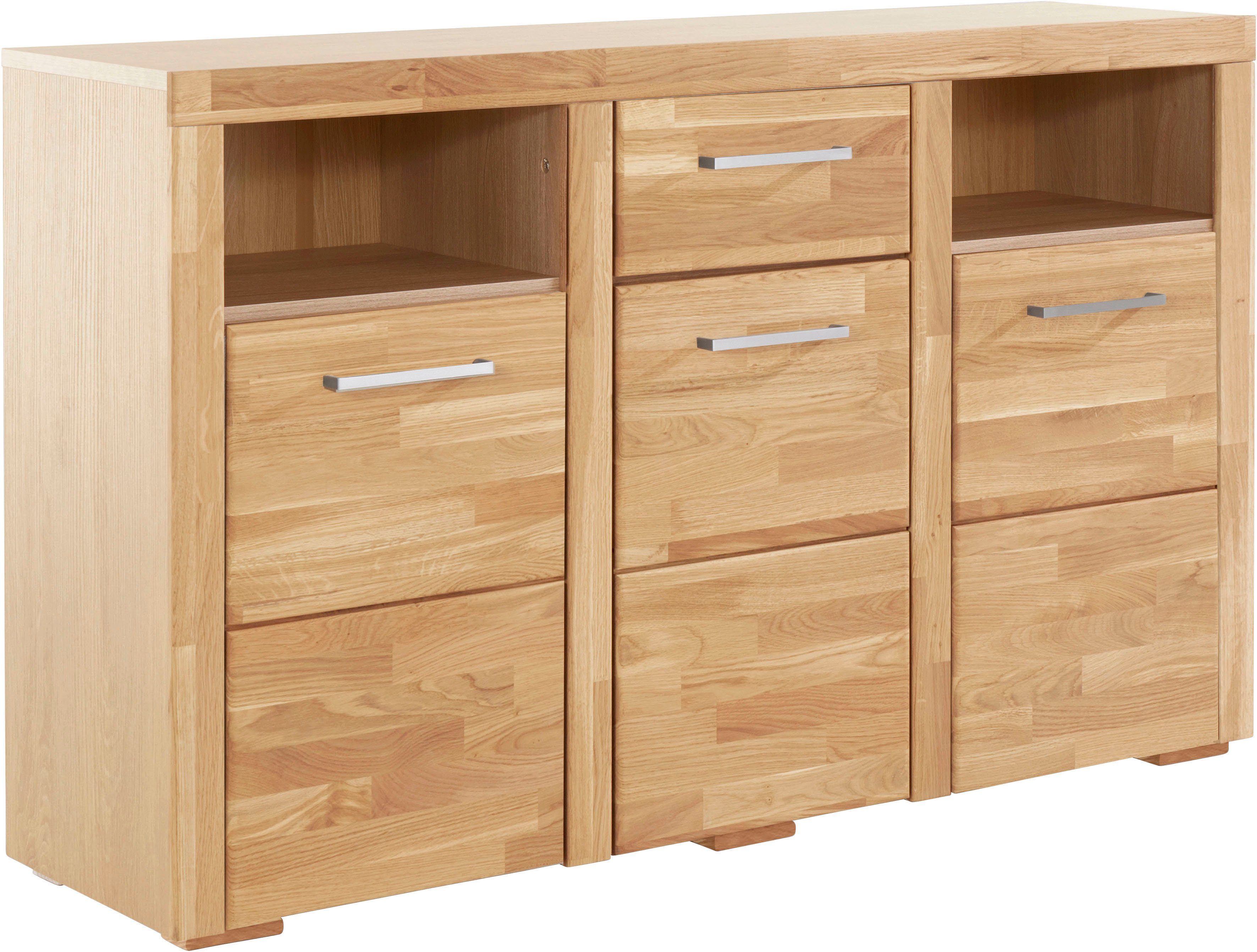 Home affaire Sideboard Falco, Fronten in Massivholz