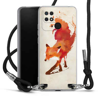 DeinDesign Handyhülle Fuchs Graphic Vulpes Vulpes, Xiaomi Redmi 10C Handykette Hülle mit Band Case zum Umhängen