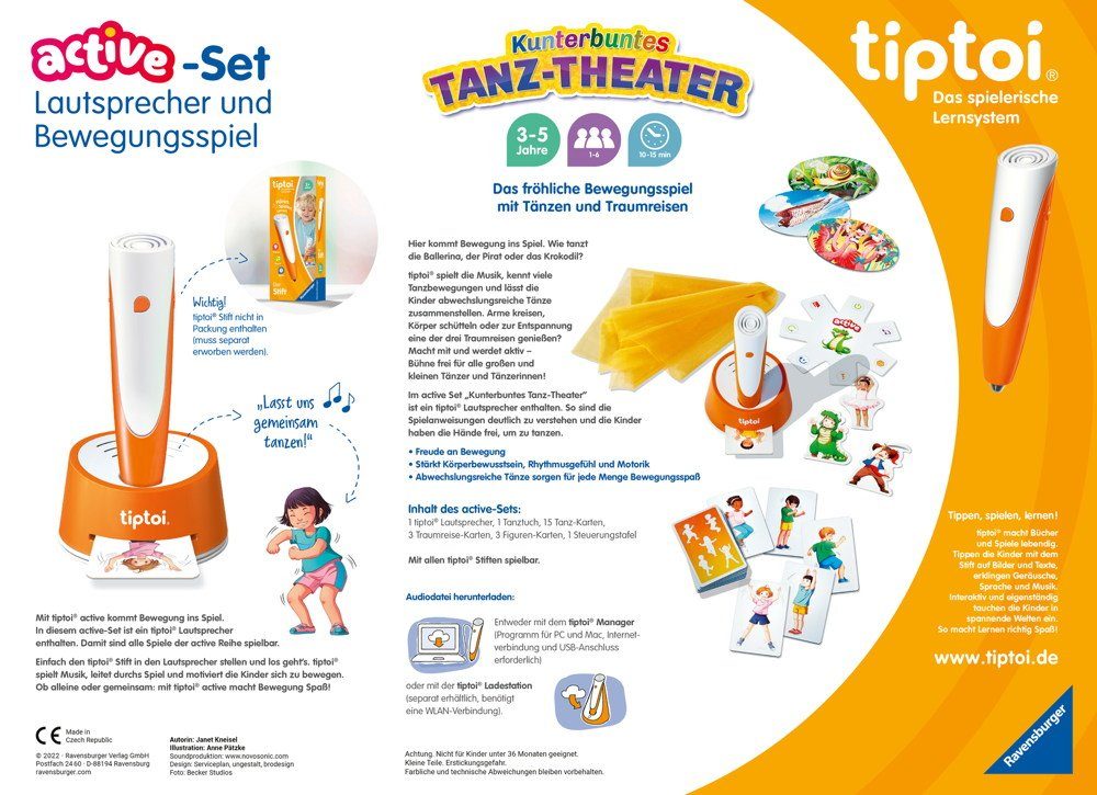 Ravensburger Lernspielzeug tiptoi Lernspiel active Set günstig online kaufen