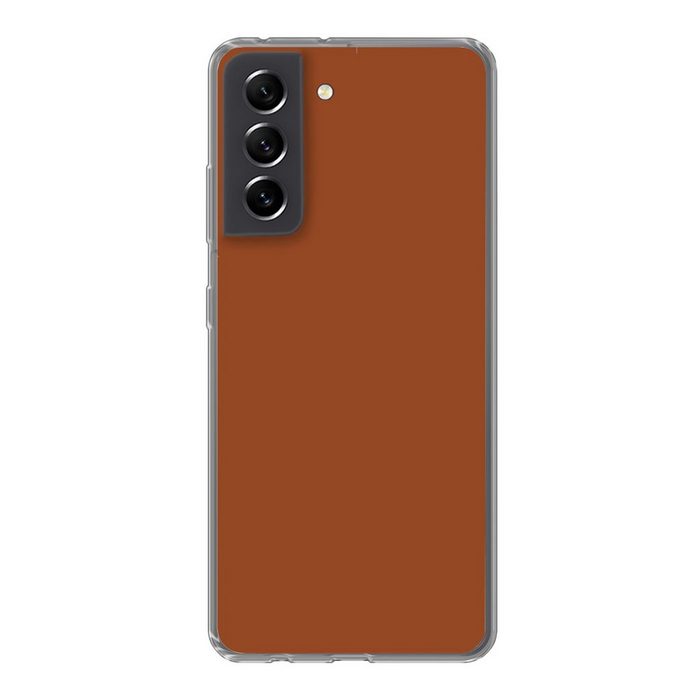 MuchoWow Handyhülle Terrakotta - Braun - Palette - Unifarben - Farben - Farbe Phone Case Handyhülle Samsung Galaxy S21 FE Silikon Schutzhülle