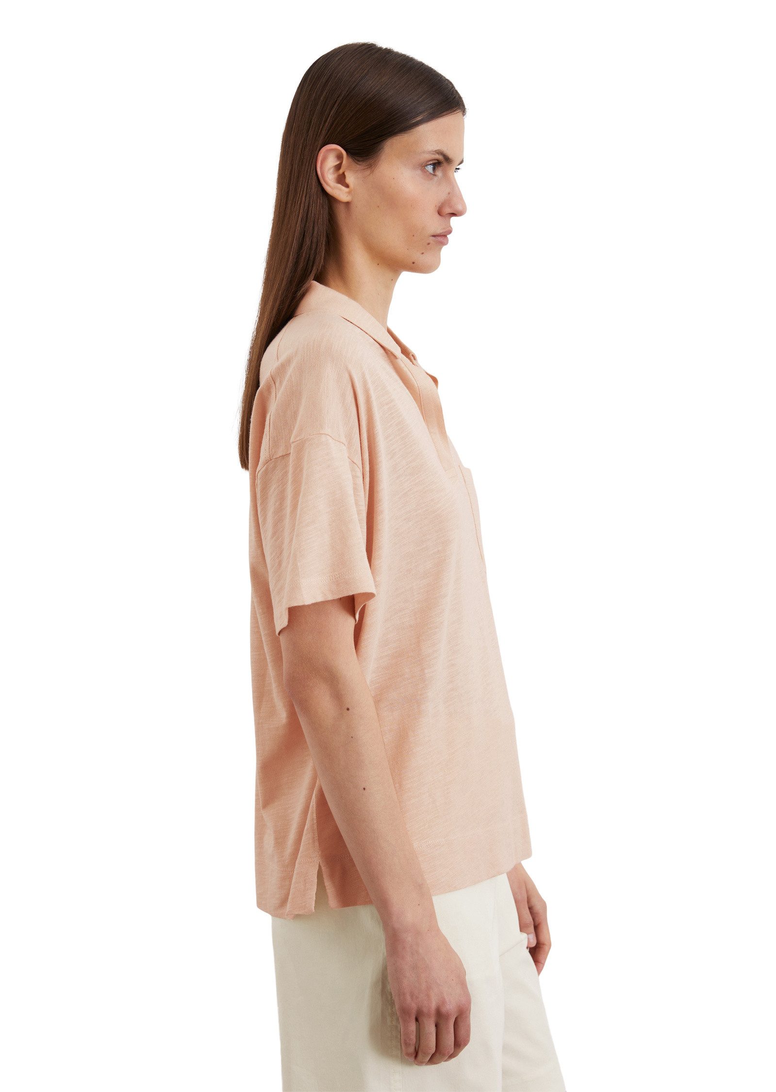 Marc O'Polo Poloshirt aus Organic Cotton-Viskose-Mix günstig online kaufen