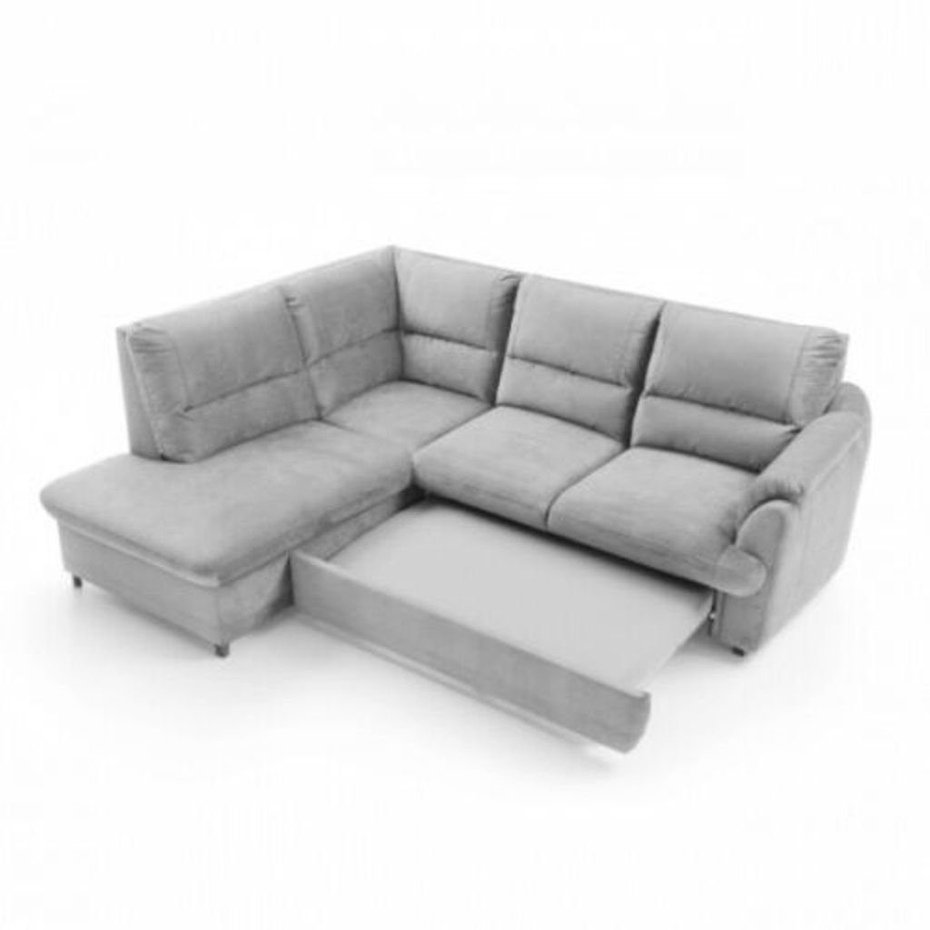 JVmoebel Schlafsofa Wohnzimmer Couchen Kinderzimmer Ecksofa, Büro Couch Sofas Sofa Grau