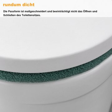 WC-Deckelbezug 2 Stück Toilettensitzbezug WC-Sitz Kissen Pads WC-Sitzwärmer Daisred, bequem und weich, Snap-Design, waschbar, Polyester