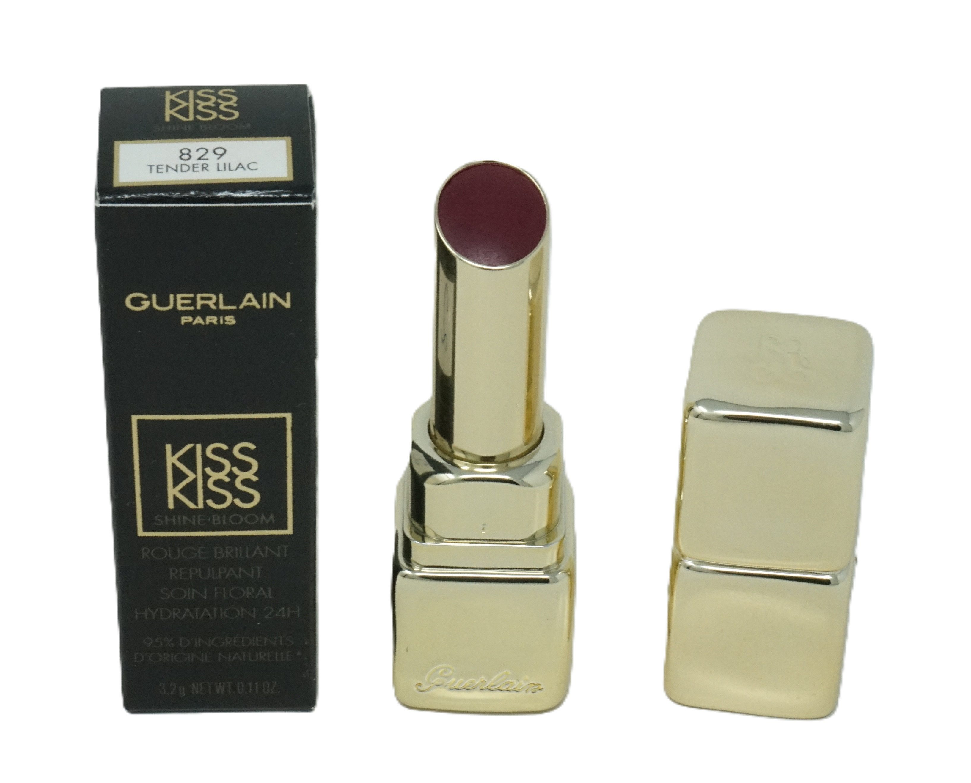 GUERLAIN Lippenstift Guerlain Kiss Kiss Shine Bloom Lippenstift 829 Tender Lilac 3,2g