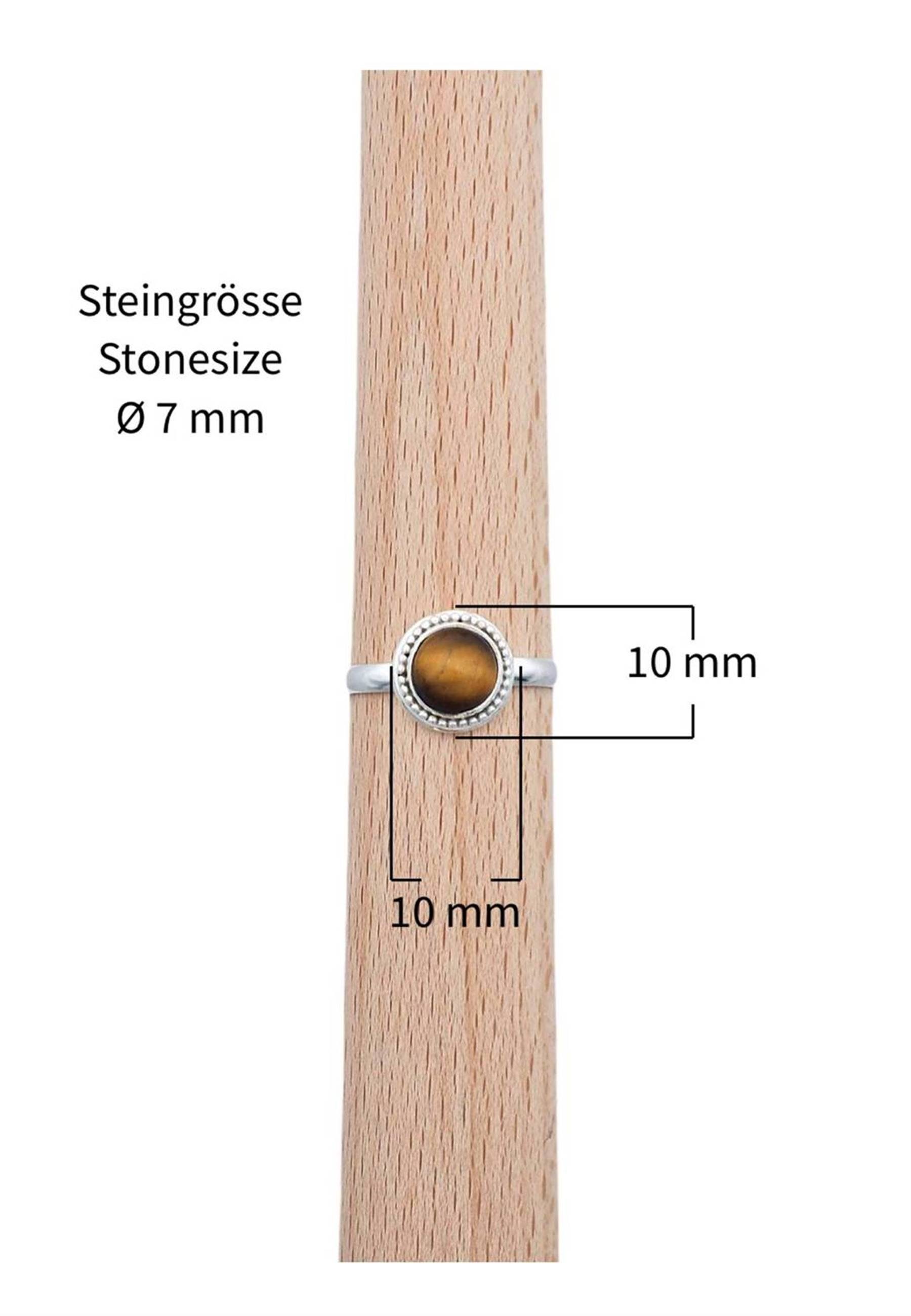 925er mit Tigerauge Silber mantraroma Silberring