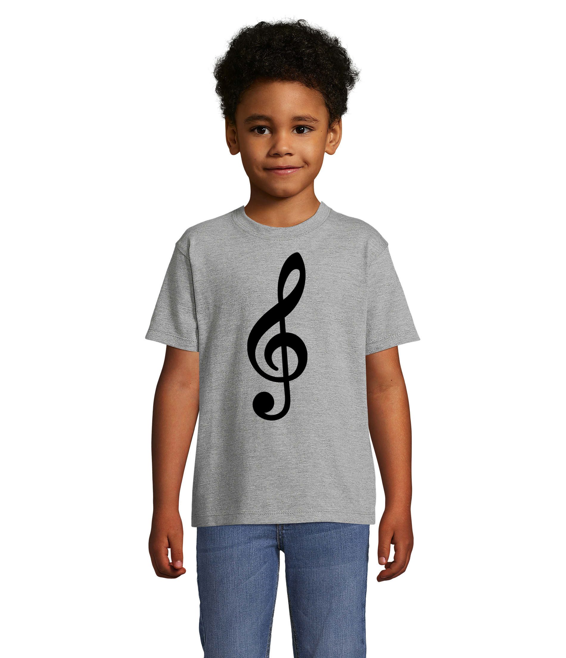T-Shirt Kinder Shirt Musik Notenschlüssel Kreativ Baumwolle Freizeit