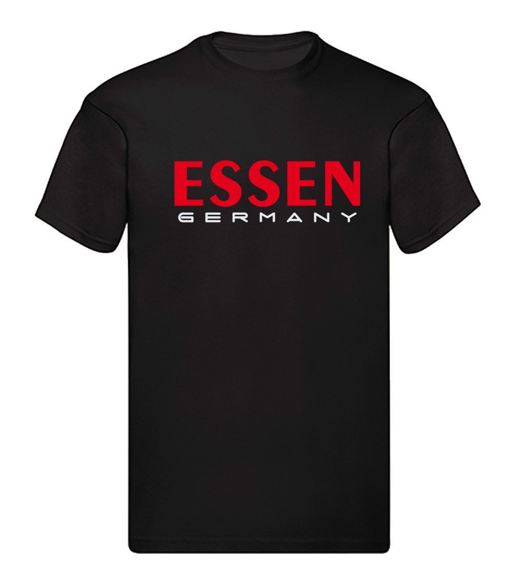 G-graphics T-Shirt Essen Germany (1-tlg) Herren T-Shirt mit einem Motiv für den echten Fan