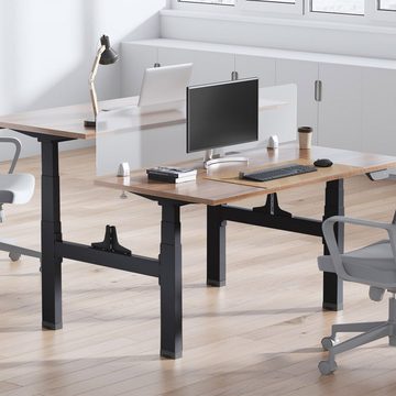 Ergo Office Schreibtisch ER-404, Doppeltischgestell Sitz-Steh-Schreibtisch ohne Tischplatte bis 2x125kg