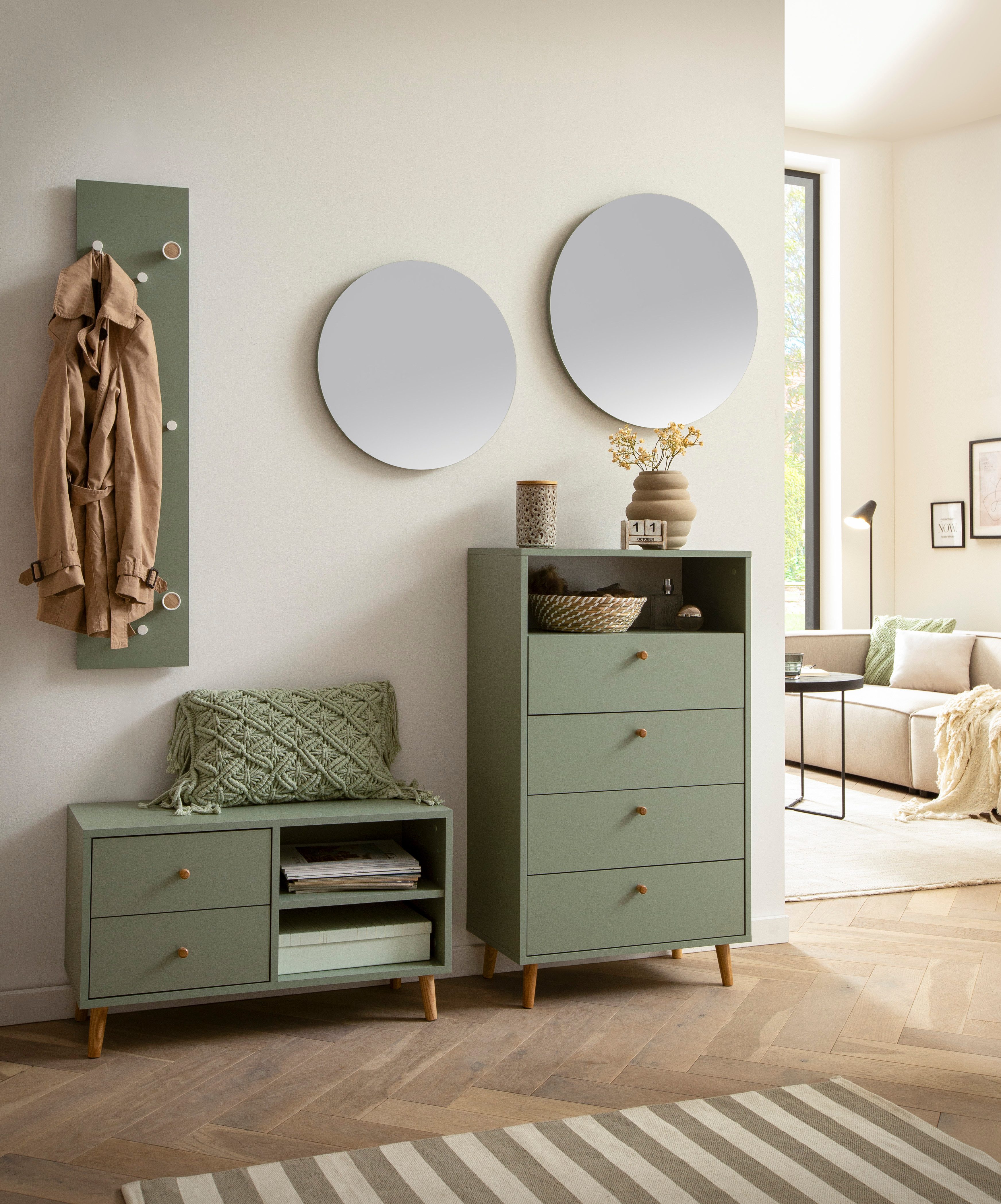 Schildmeyer Kommode Bjarne, Highboard, Made in Germany, B: 60 cm, Solide Verarbeitung - Dieses Produkt ist in Deutschland gefertigt