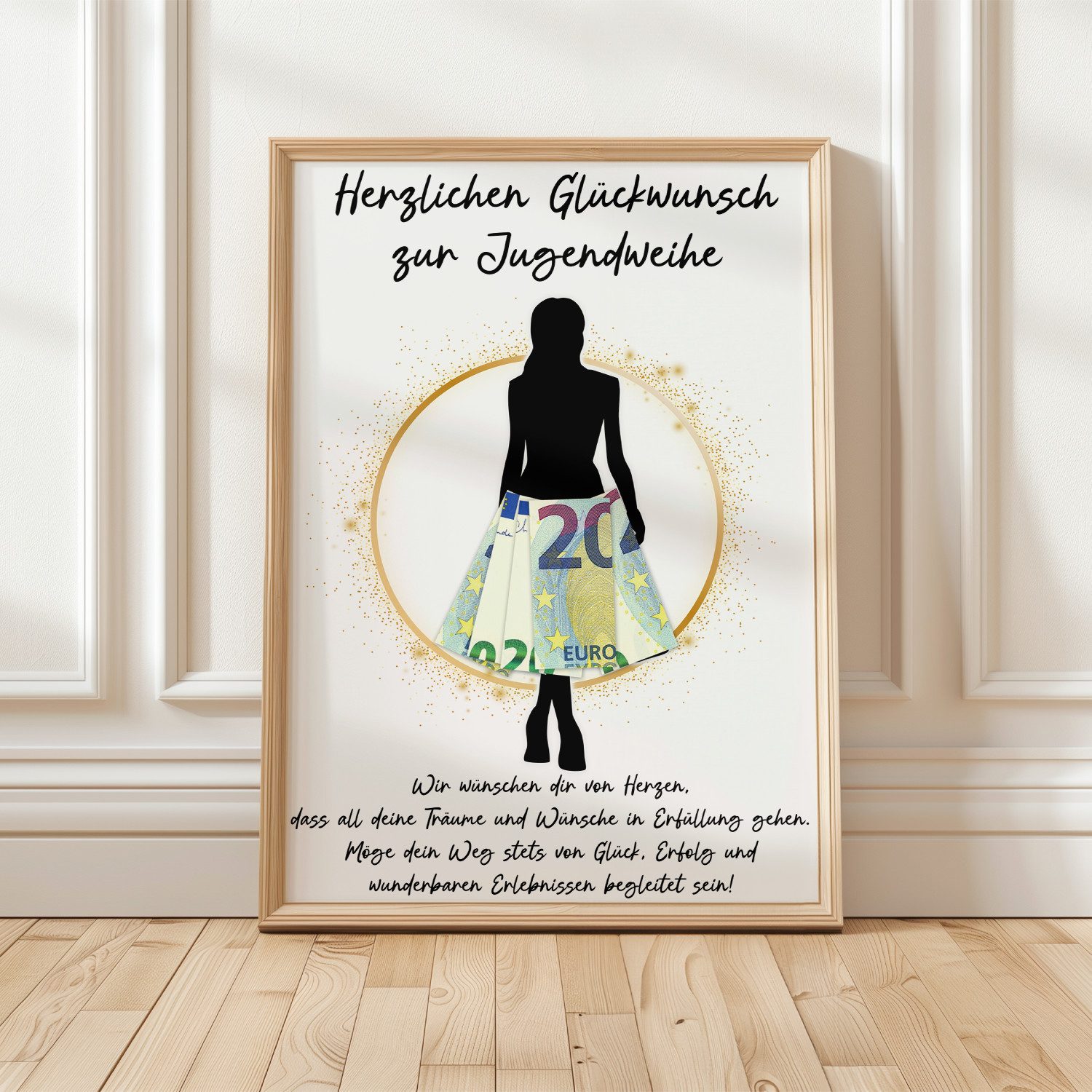 Tigerlino Poster Jugendweihe Geschenk Mädchen Geldgeschenk günstig online kaufen