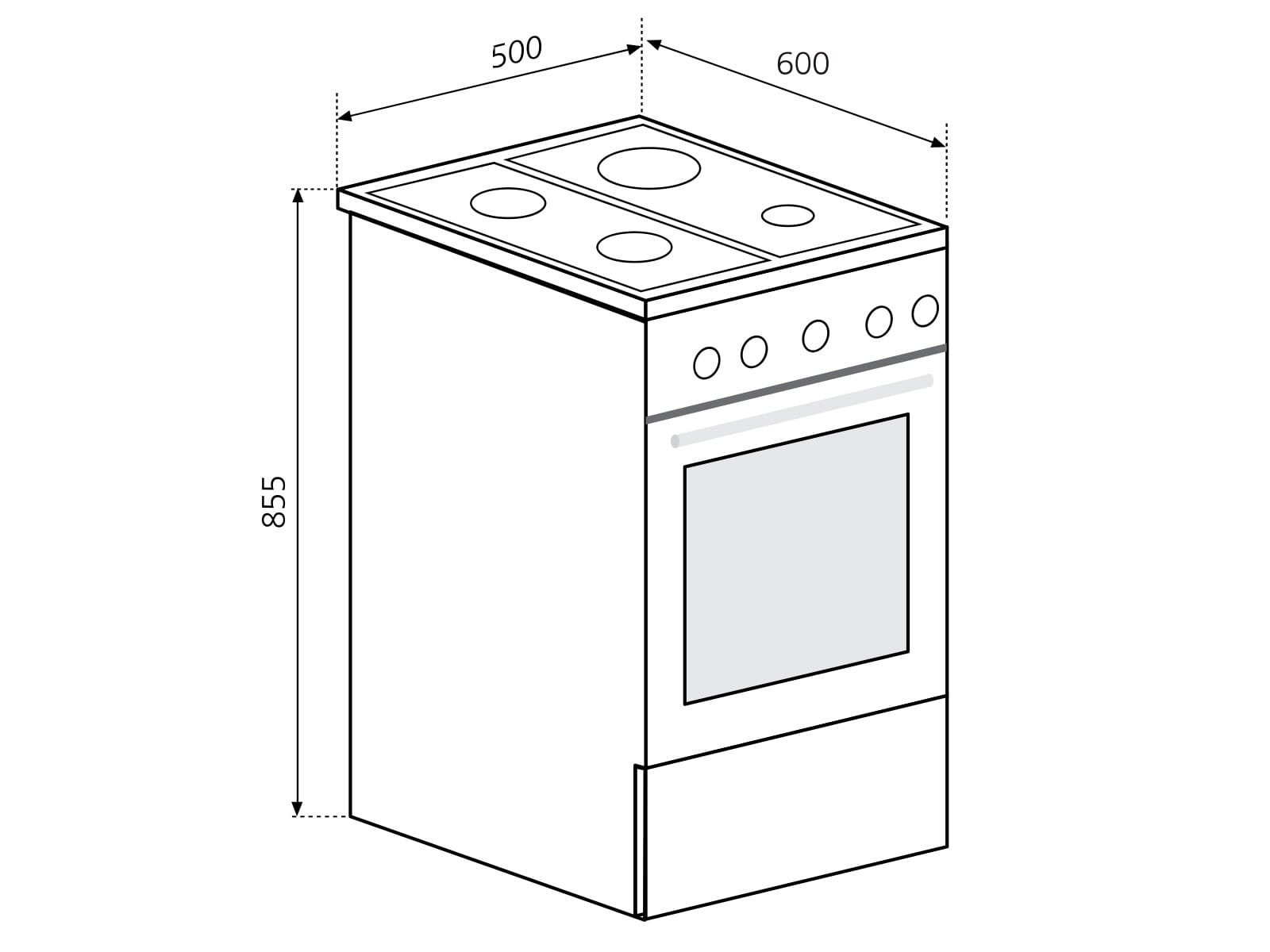 Oranier Elektro-Standherd, mit kein Auszug vorhanden