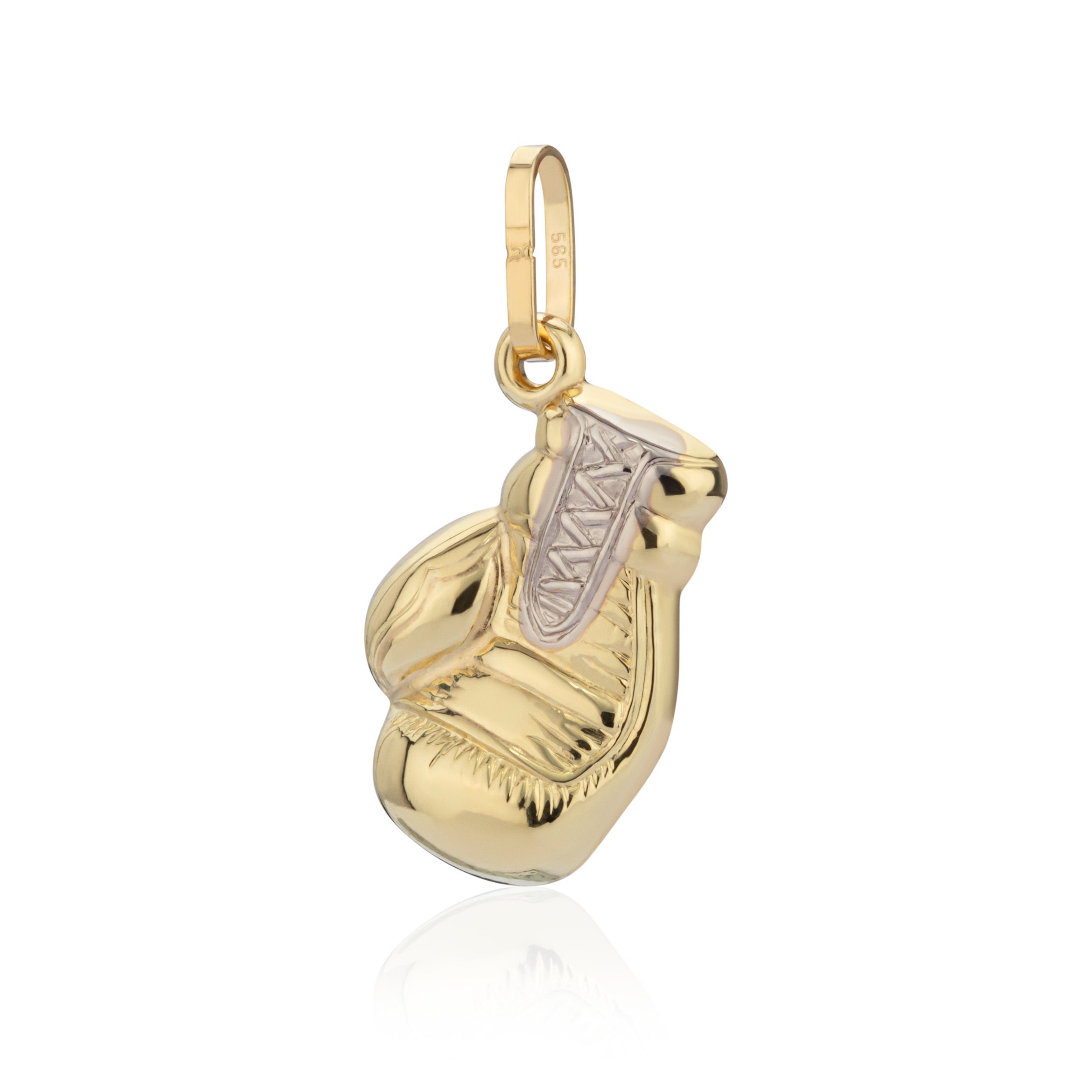 NKlaus Kettenanhänger Kettenanhänger Boxhandschuhe 585 Gelb Gold 14 Kara (1 günstig online kaufen