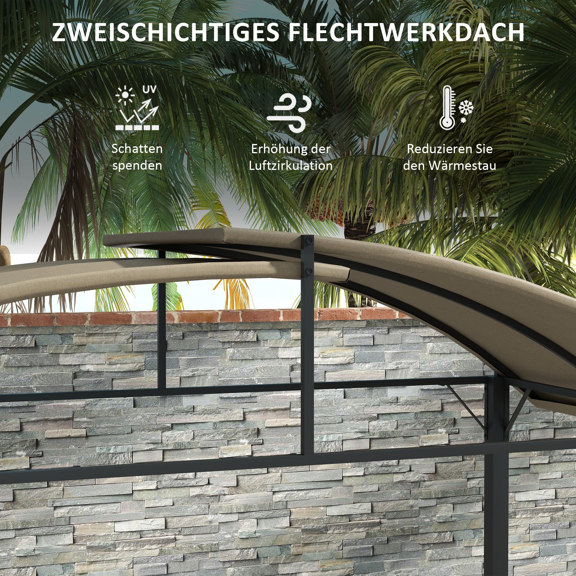 MC Star Pavillon BBQ Grillpavillon 1,1 günstig online kaufen
