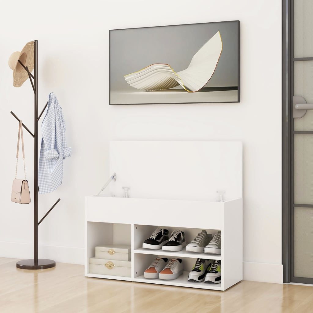 vidaXL Schuhschrank 80 x 30 x 45 cm Schuhregal Schuhschrank Flurschrank Weiß 80x30x45 cm m