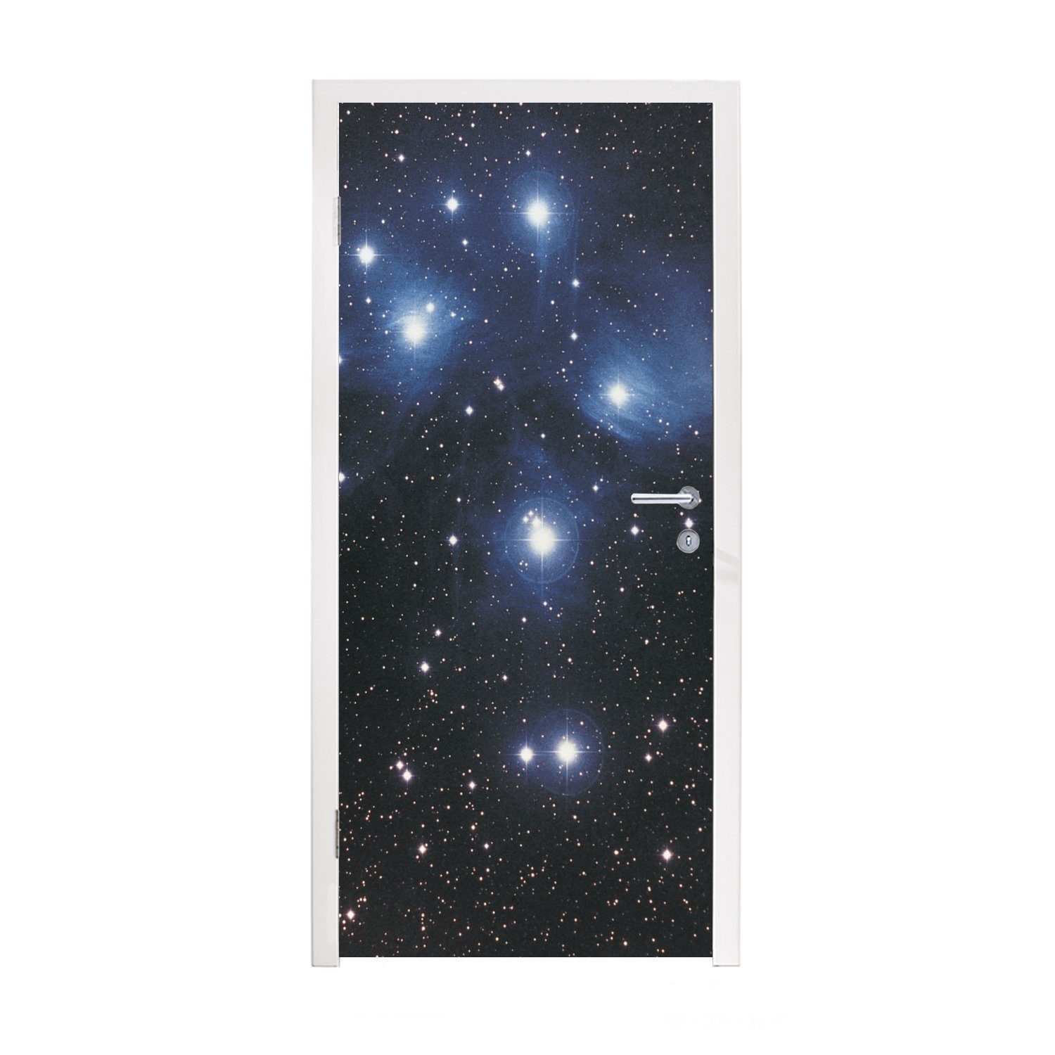 MuchoWow Türtapete Das Sternbild Stier im Weltraum, Matt, bedruckt, (1 St), Fototapete für Tür, Türaufkleber, 75x205 cm