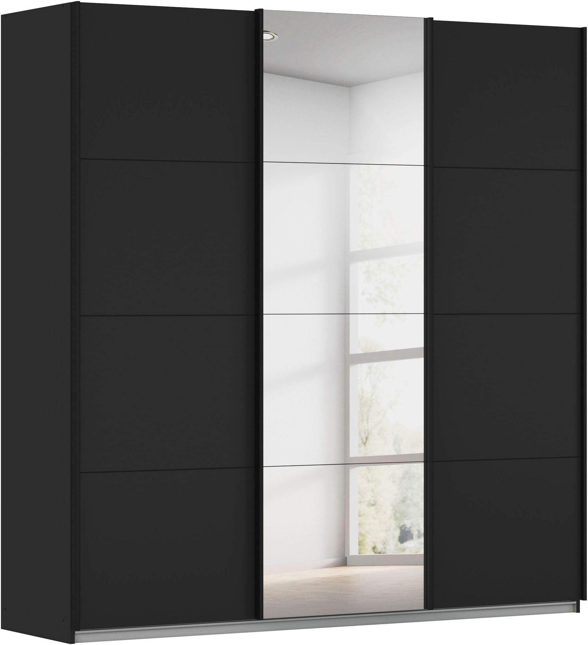 rauch Schwebetürenschrank Kleiderschrank Schrank Garderobe Schlafzimmerschrank CORTONA (erhältlich in Breite: 136/181/203/226/271/315/360 cm, Höhe: 210/229 cm) in 3 Ausstattungen BASIC/CLASSIC/PREMIUM (SOFT-CLOSE) MADE IN GERMANY