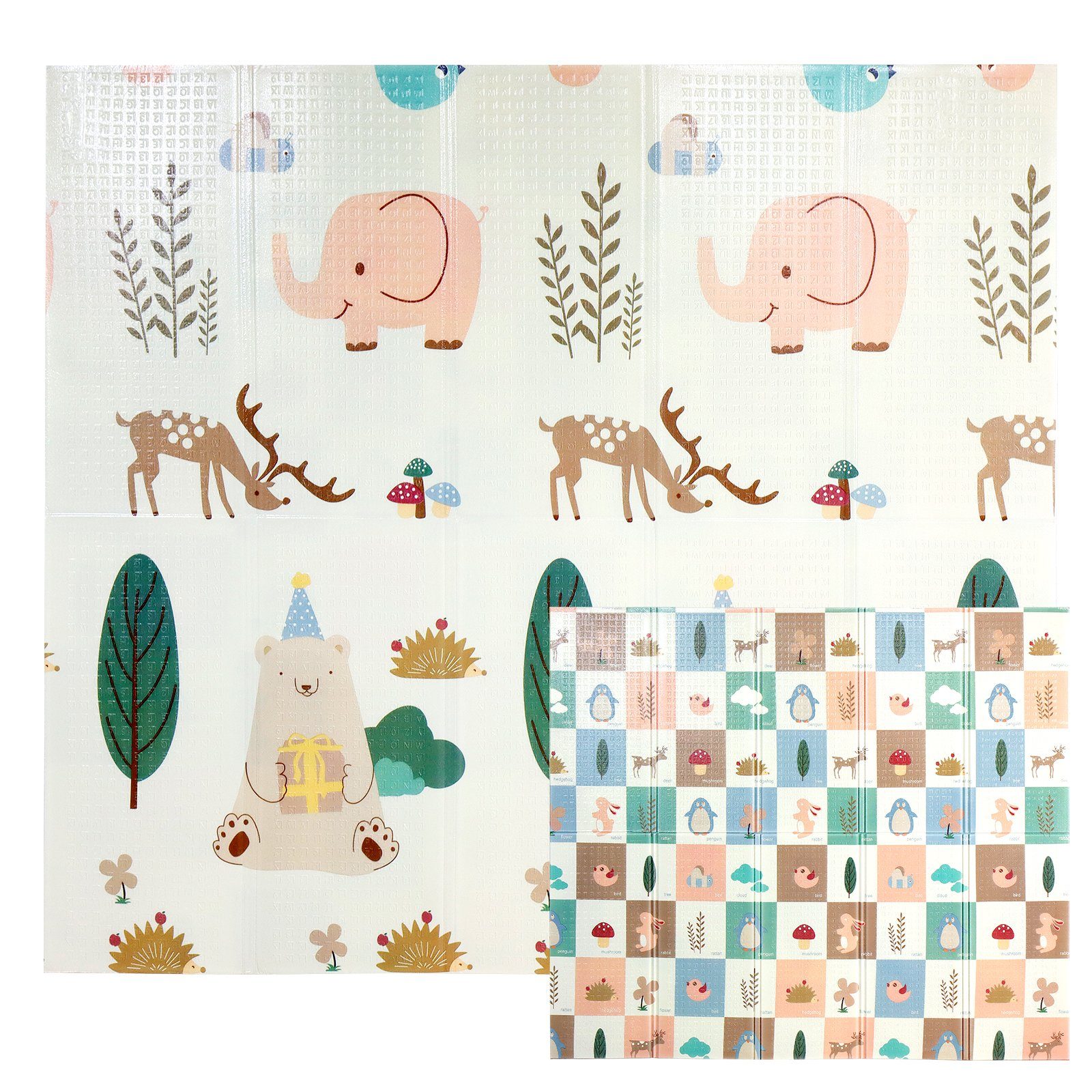 CCLIFE Spielmatte Krabbelmatte Spielmatte Babymatte Faltbar klappbar Wasserdicht, klappbar
