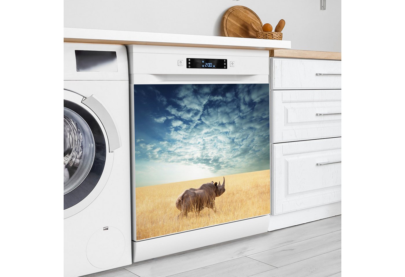 Thumbnail - DEQORI Magnetfolie 'Goldene Wildnis', Spülmaschine Magnetmatte magnetisch Magnetfolie Folie Schutz