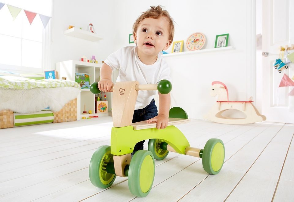 Hape Rutscher Rutschrad, aus Holz