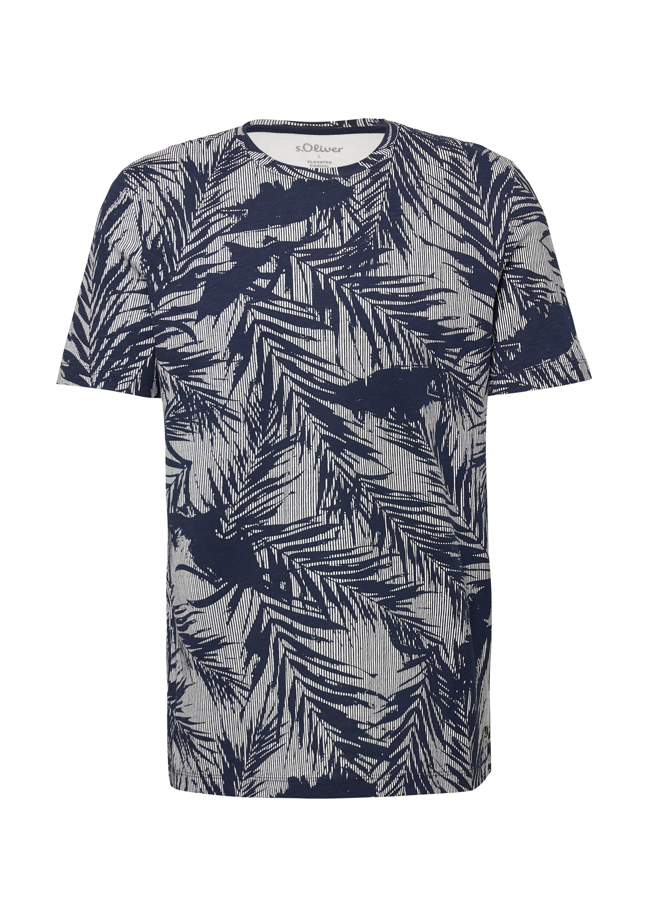 s.Oliver Kurzarmshirt T-Shirt T-Shirt mit Crew günstig online kaufen