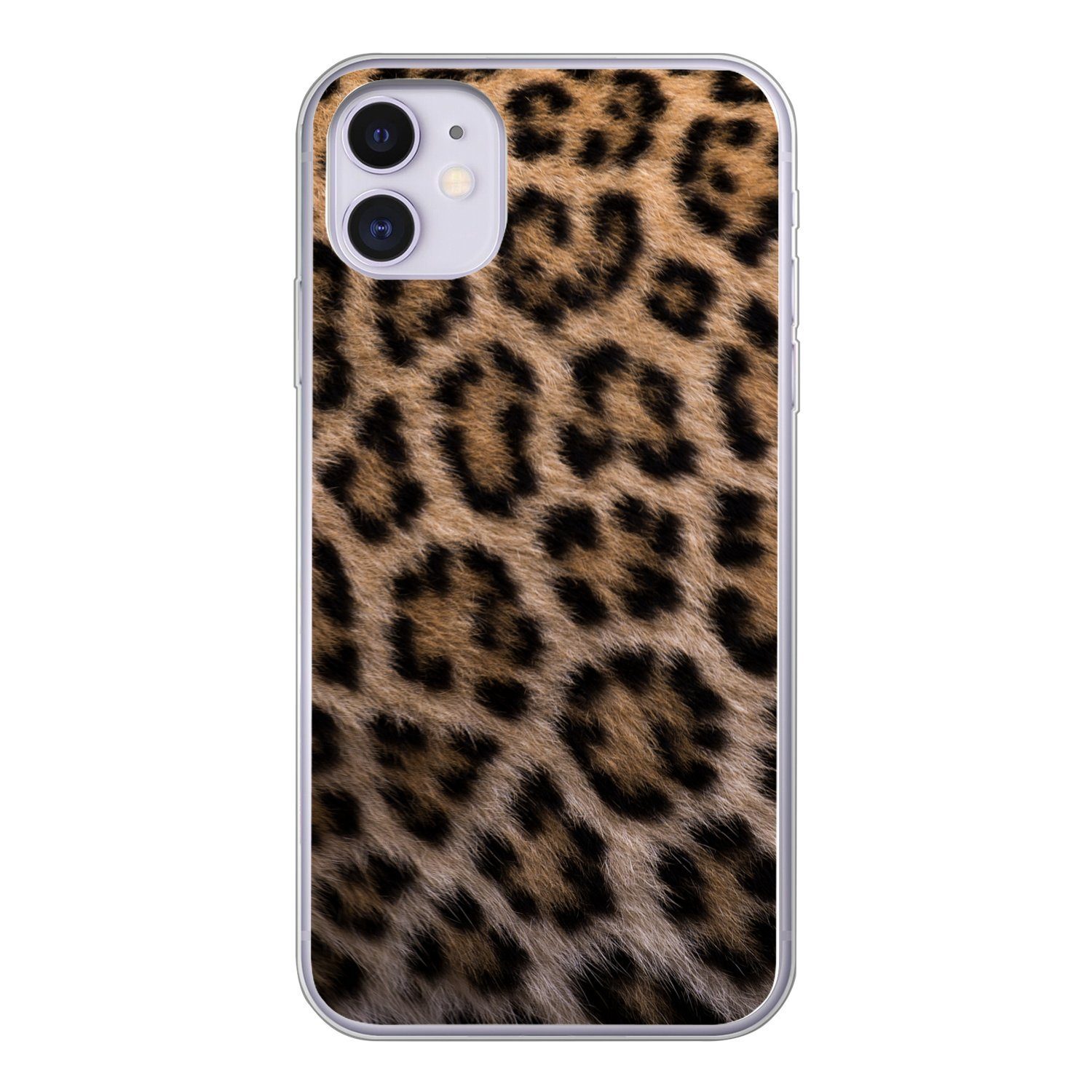 MuchoWow Handyhülle für Apple iPhone 11 Panther Druck, Smartphone-Bumper, Print, Handy Schutzhülle Dünn