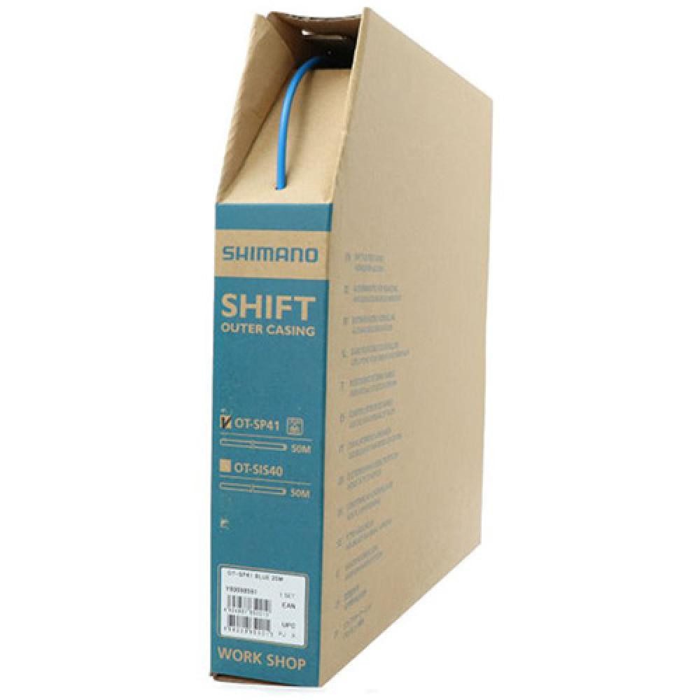Shimano Schaltzug SHIMANO Schaltzugaußenhülle OT-SP41 25 m Schaltzugaußenhülle Blau