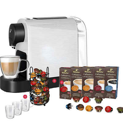 Tchibo Kapsel-/Kaffeepadmaschine CAFISSIMO Kapselmaschine Kaffeemaschine 50 Kapseln Kapselhalter 3, Kaffeevollautomat, Espresso Maschine, Kapselkaffee, Tchibo Qualität