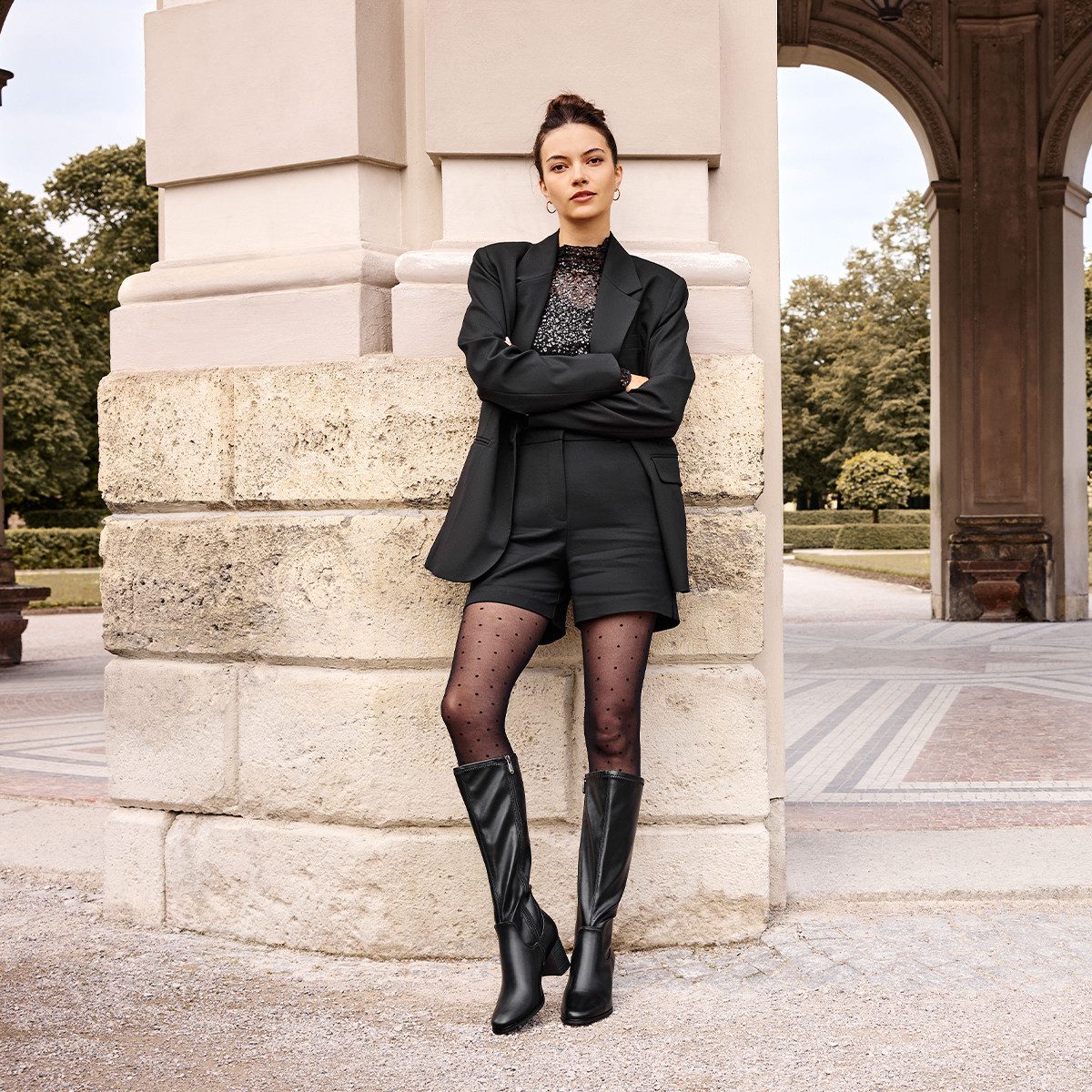 MARCO TOZZI Stiefel klassischer Stiefel in Karreeform als Allrounder