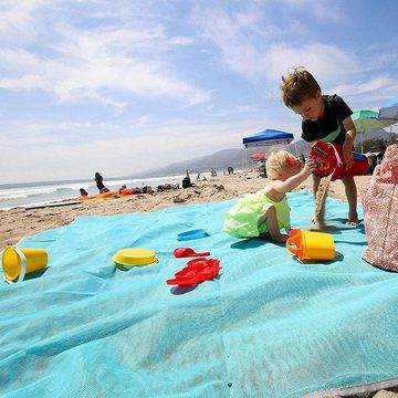 Outdoordecke Picknickdecke Strandmatte Sandfrei Stranddecke Picknick Decke 200x200, Retoo, zu Hause draußen, Wasserabweisendes, handliche, 4 Quadratmeter