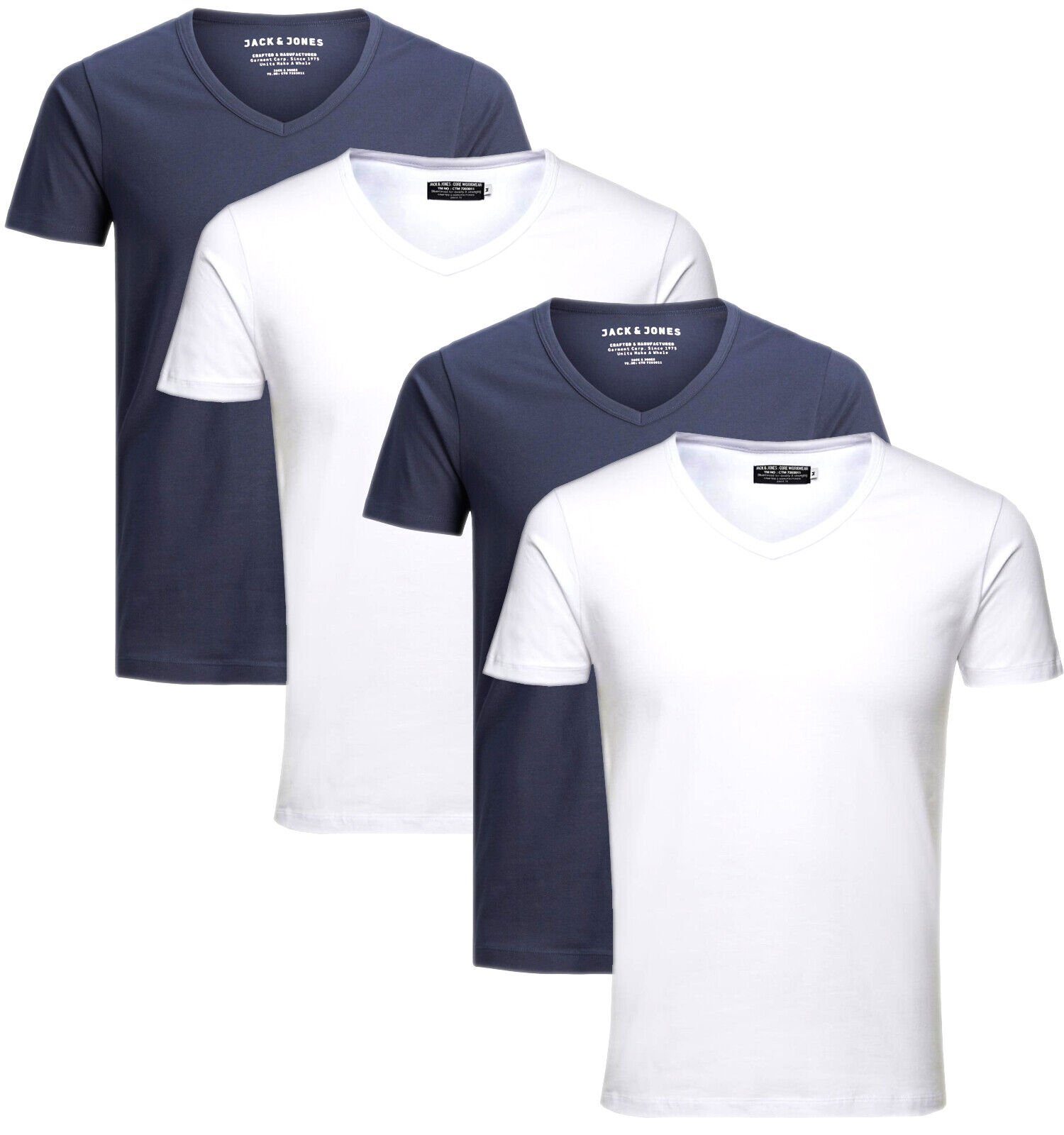 Jack & Jones T-Shirt (Spar Set, 4er-Pack) V-Neck günstig online kaufen