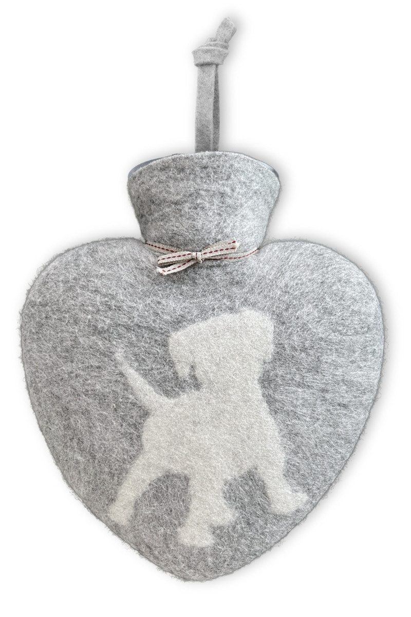 Dorothee Lehnen Wärmflasche Wärmflasche - PUPPY - hellgrau meliert