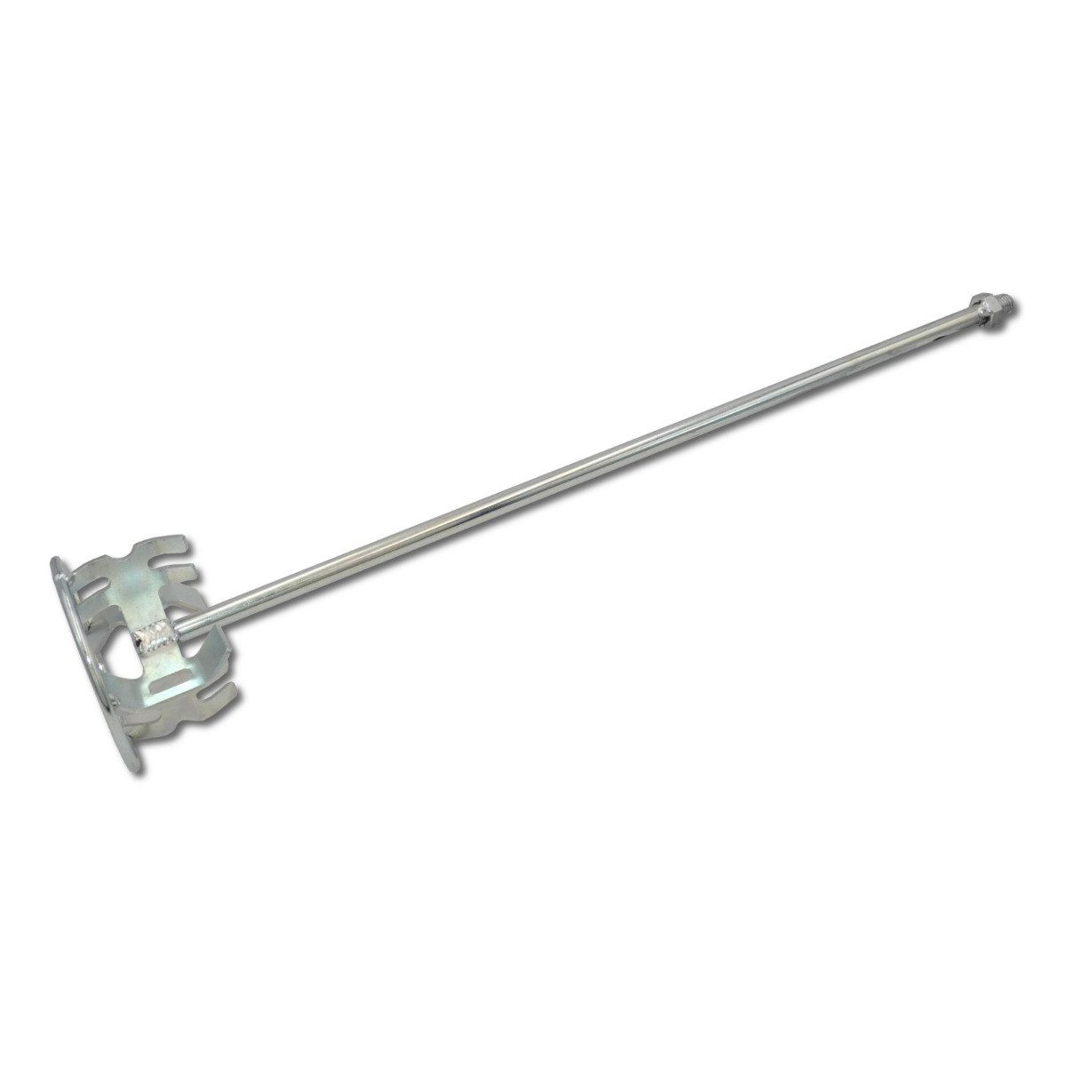 DEWEPRO Rührstab Rührquirl Paddelrührer mit 60mm Paddelhöhe u. M14-Aufnahme, ø120x6, Ø 120 mm, L: 600 cm
