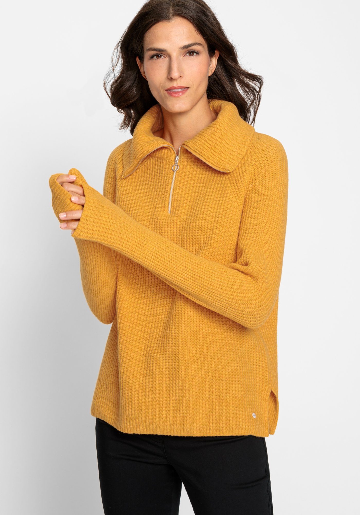 Sleeves Long Pullover Olsen Strickpullover