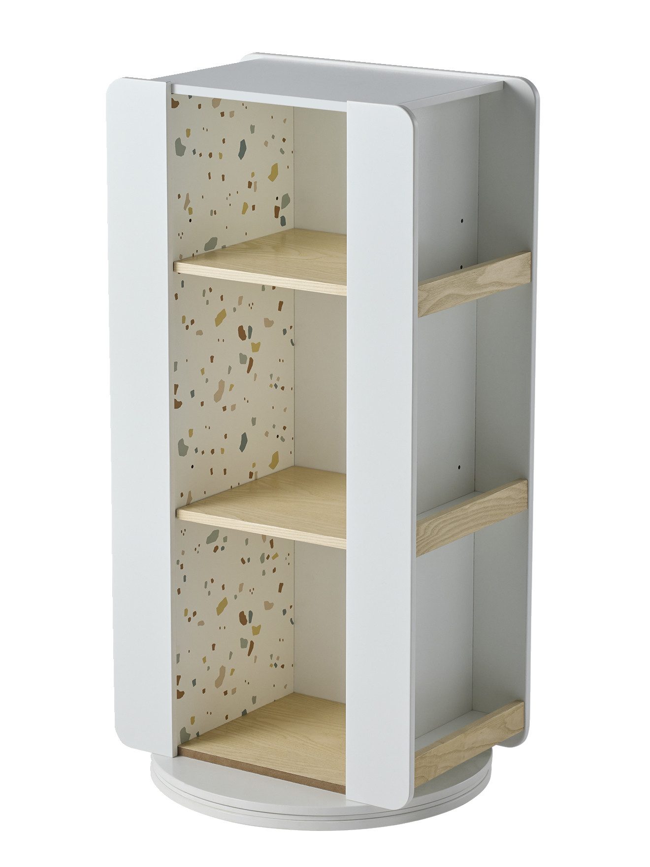 vertbaudet Bücherregal Drehbares Kinderzimmer Regal TERRAZZO