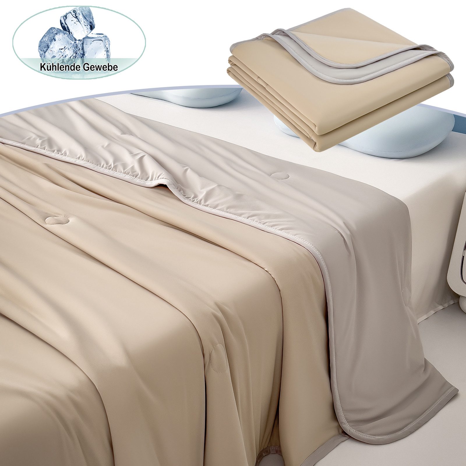 Jibenhome Kunstfaserbettdecke Doppelseitige Kuscheldecke Bettdecken für günstig online kaufen