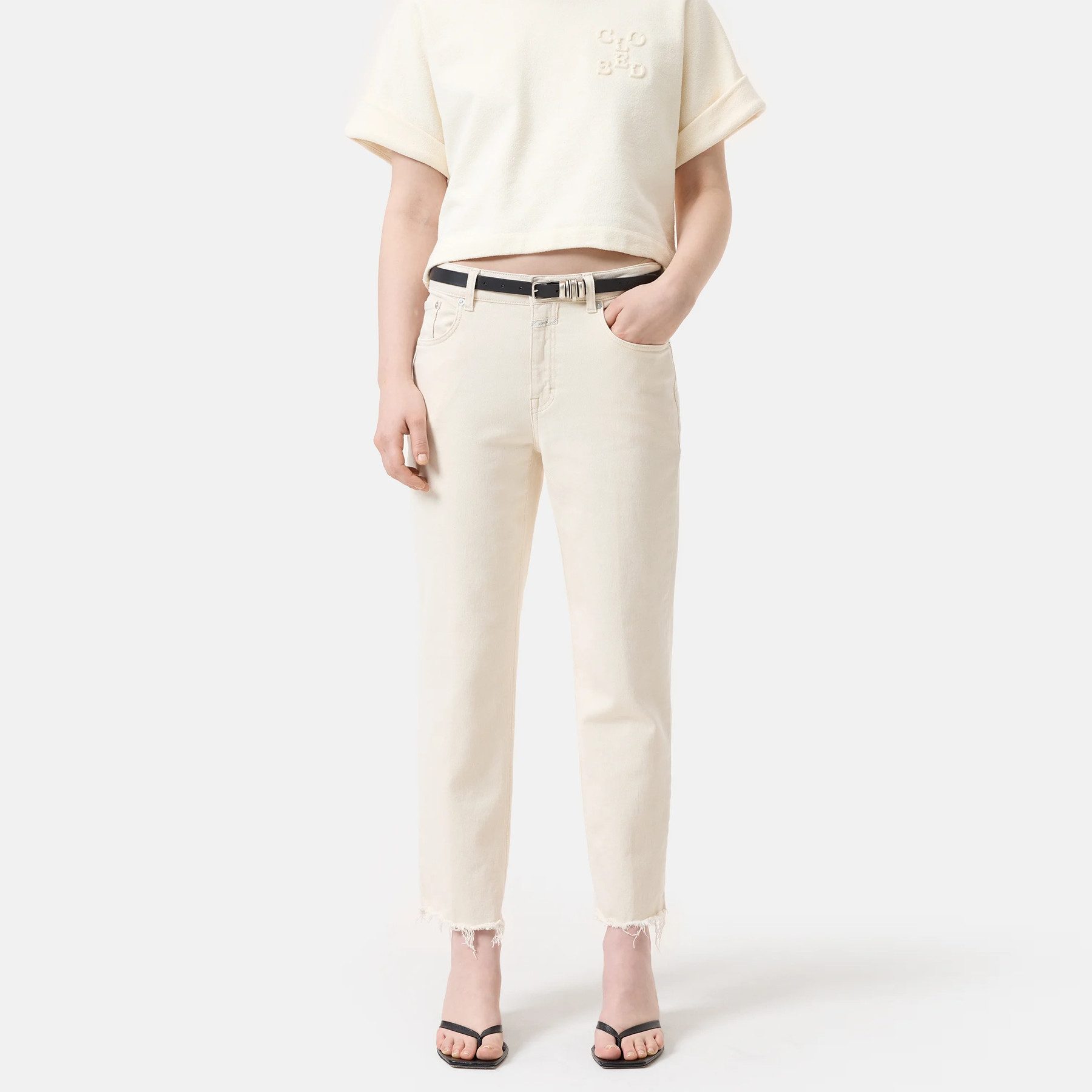CLOSED 5-Pocket-Jeans CLOSED Jeans MILO Mid Waist - Ivory