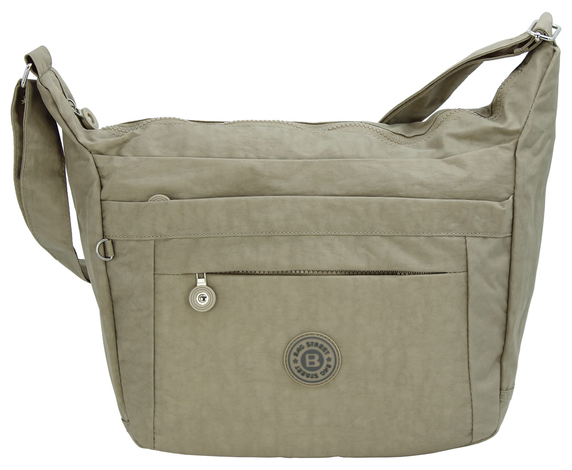 BAG STREET INTERNATIONAL Umhängetasche Große sehr leichte Damen Schultertasche Nylon Crossbody Freizeittasche