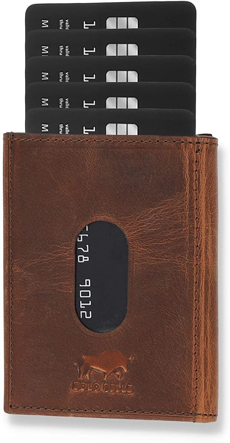 Solo Pelle Brieftasche Slim Wallet mit Münzfach [12 Karten] Slimwallet Riga günstig online kaufen