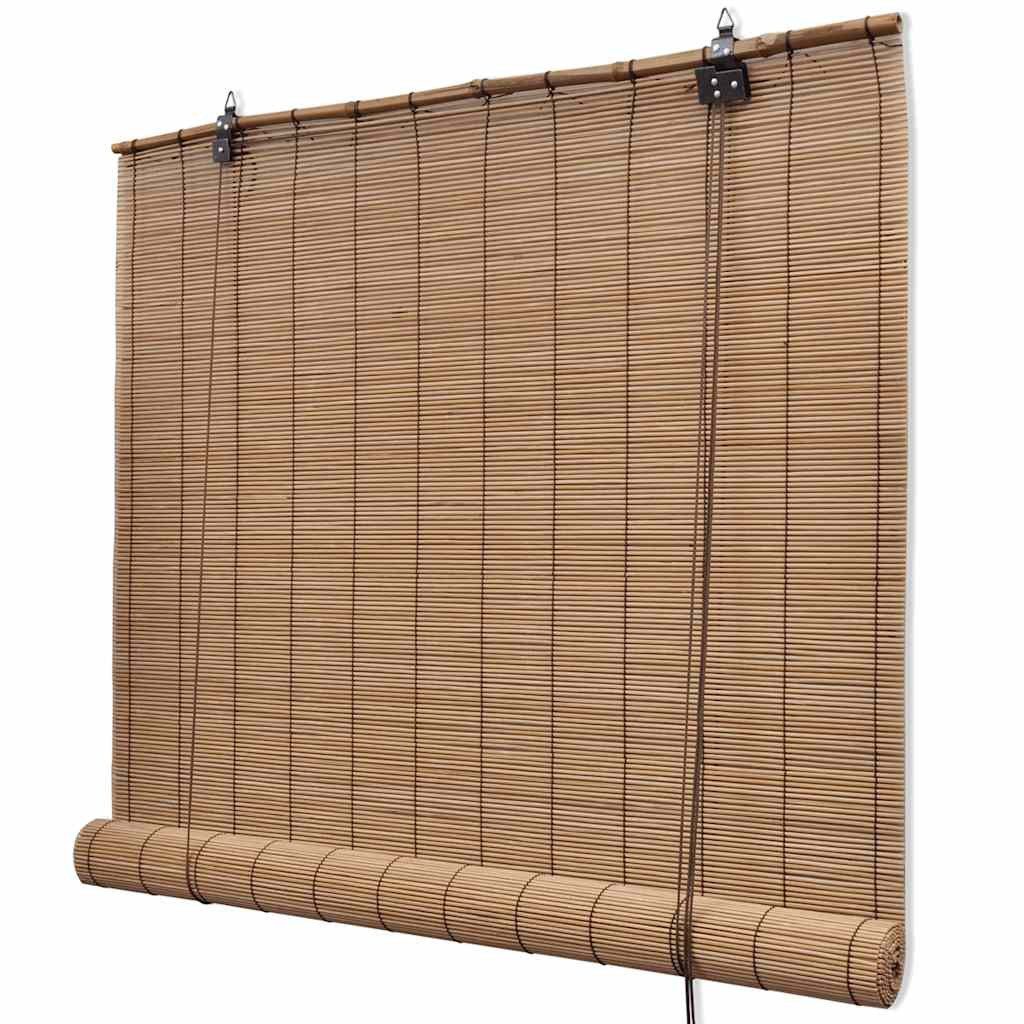 Rollo Bambusrollo Sichtschutz 80 x 160 cm Braun, furnicato