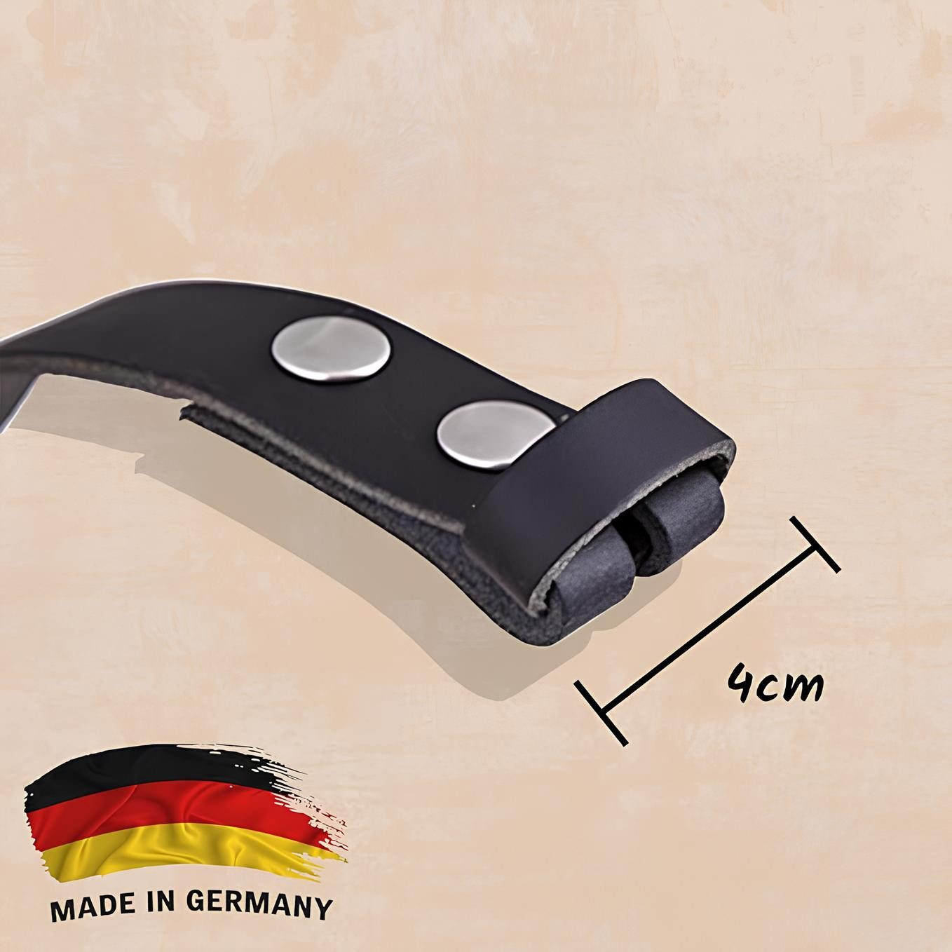 shenky Ledergürtel Wechselgürtel Druckknopf Gürtel ohne Schnalle in schwarz Druckknopf Gürtel