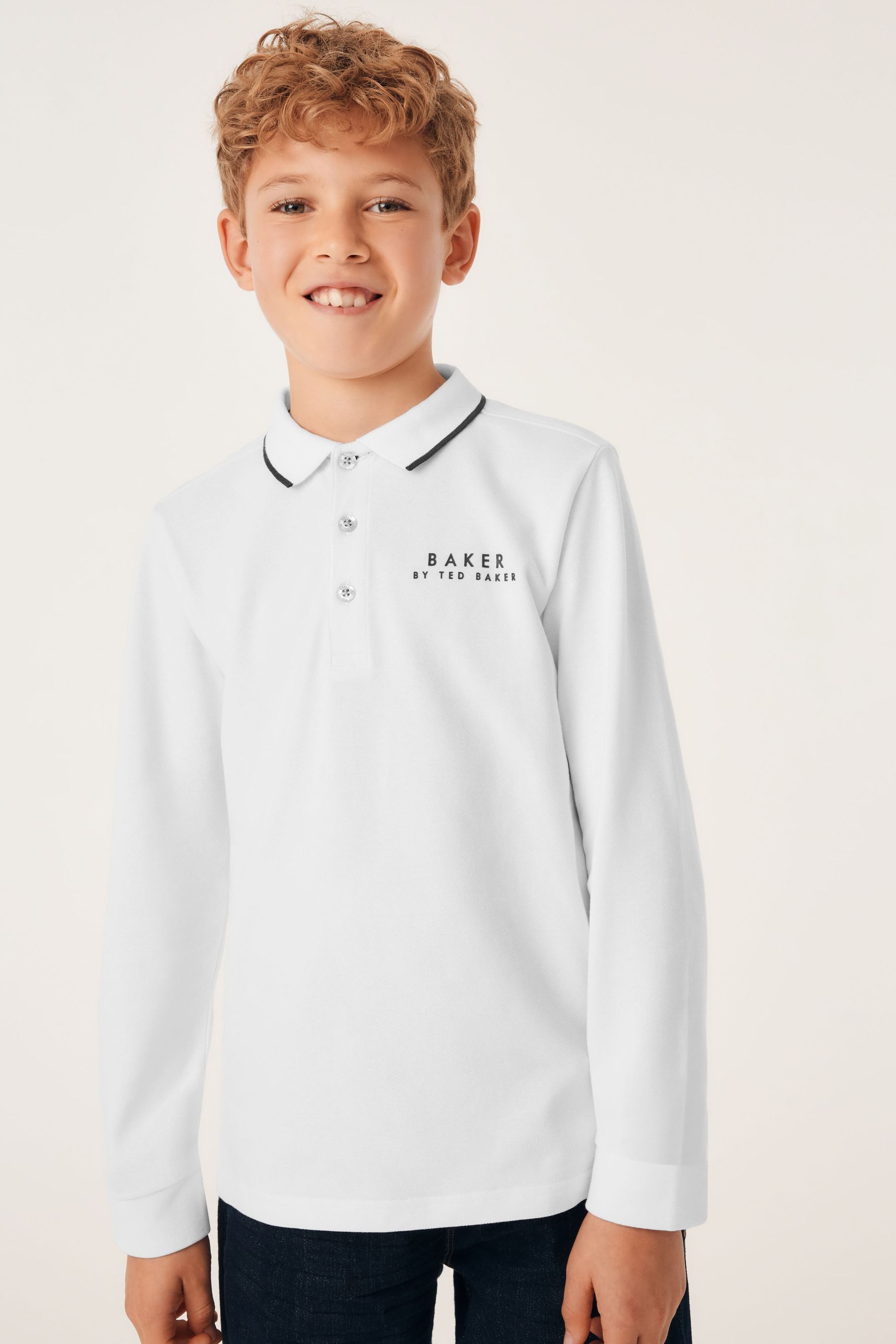 Baker by Ted Baker Langarm-Poloshirt Baker by Ted Baker Langarm-Poloshirt (1-tlg)