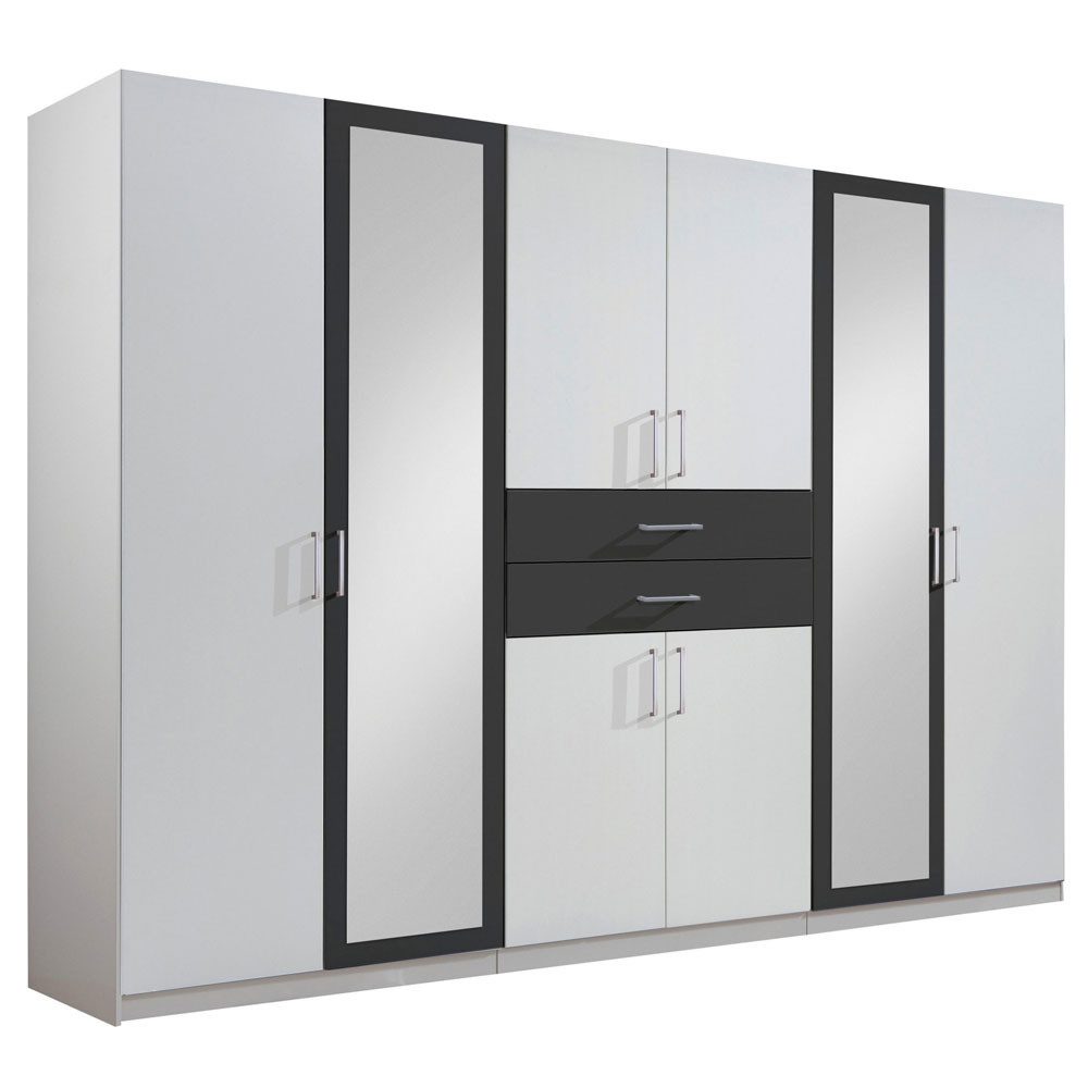 Wimex Kleiderschrank Diver (8-türig, Spiegeltüren, Schubladen, günstig online kaufen