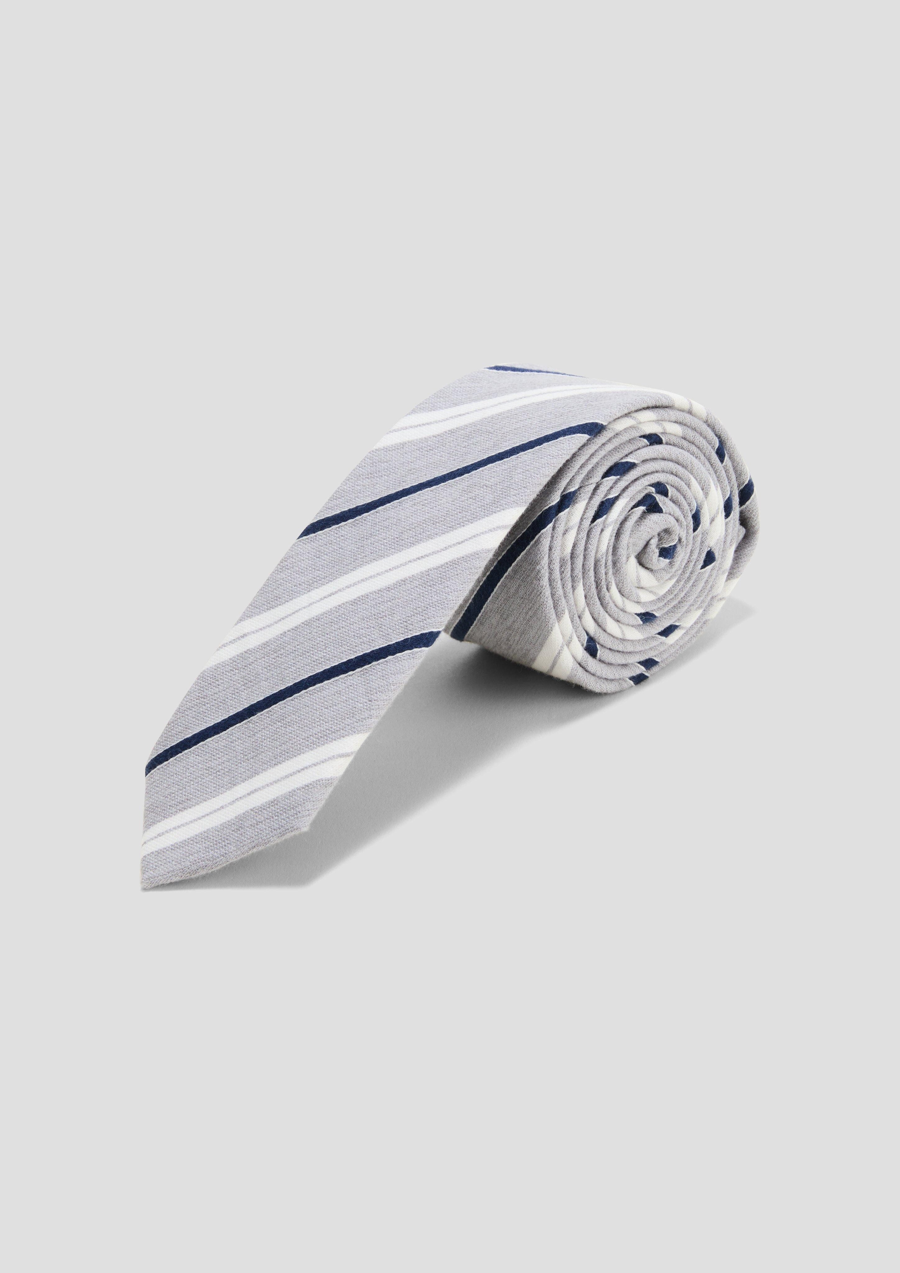 s.Oliver BLACK LABEL Krawatte Krawatte in gestreiftem Muster