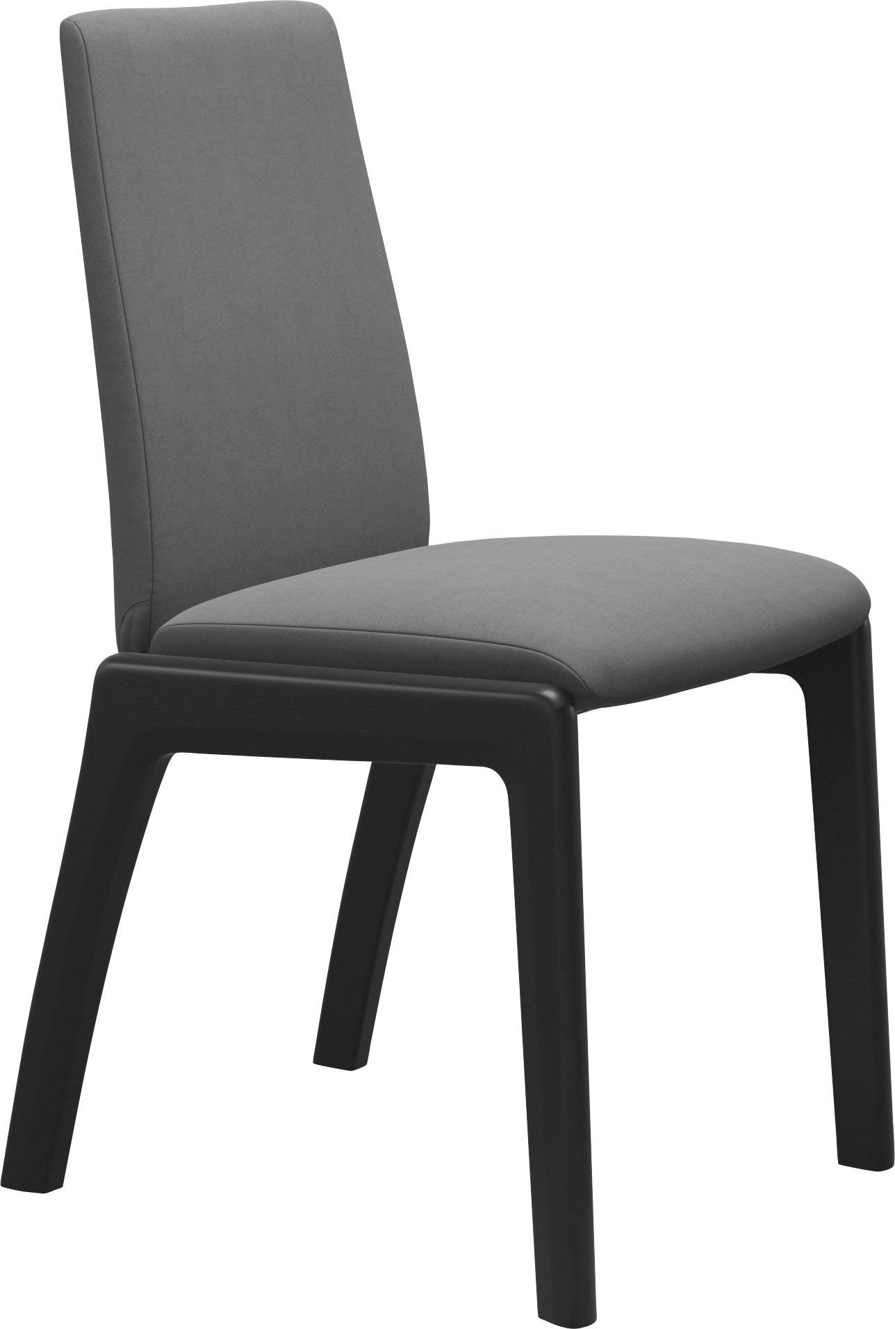 Stressless® Polsterstuhl Laurel, Low Back, Größe M, mit abgerundeten Beinen in Schwarz