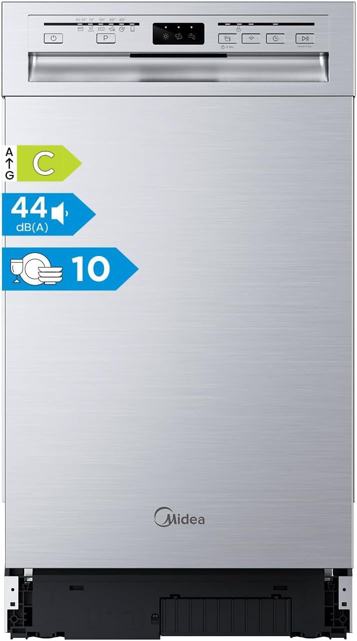 Midea Unterbaugeschirrspüler MDWEU1036WSS, 8,5 l, 10 Maßgedecke