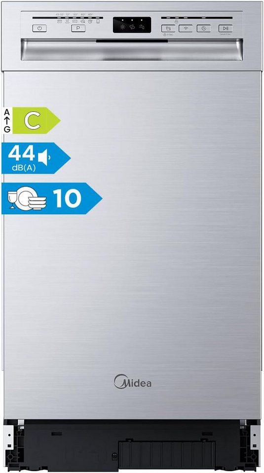 Midea Unterbaugeschirrspüler MDWEU1036WSS, 8,5 l, 10 Maßgedecke